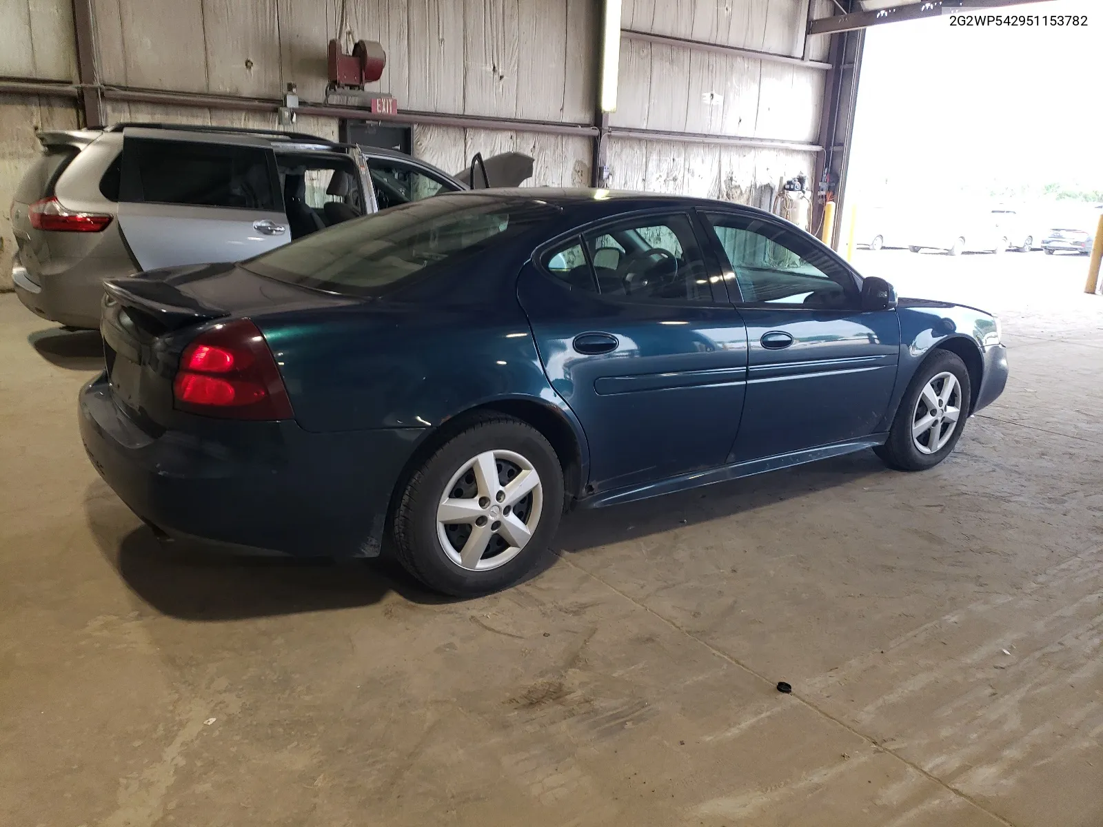 2005 Pontiac Grand Prix VIN: 2G2WP542951153782 Lot: 66729424