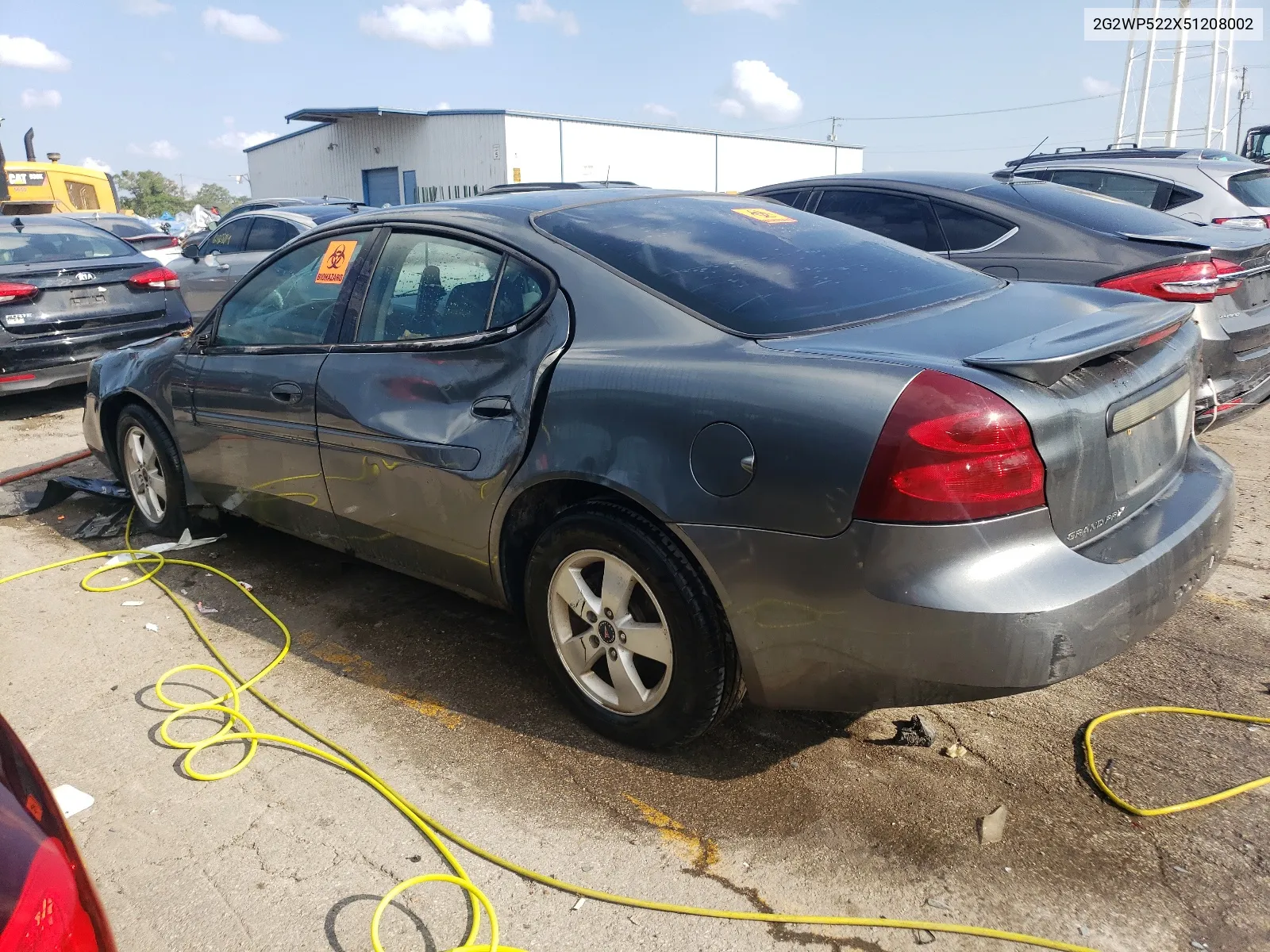 2005 Pontiac Grand Prix VIN: 2G2WP522X51208002 Lot: 67044004