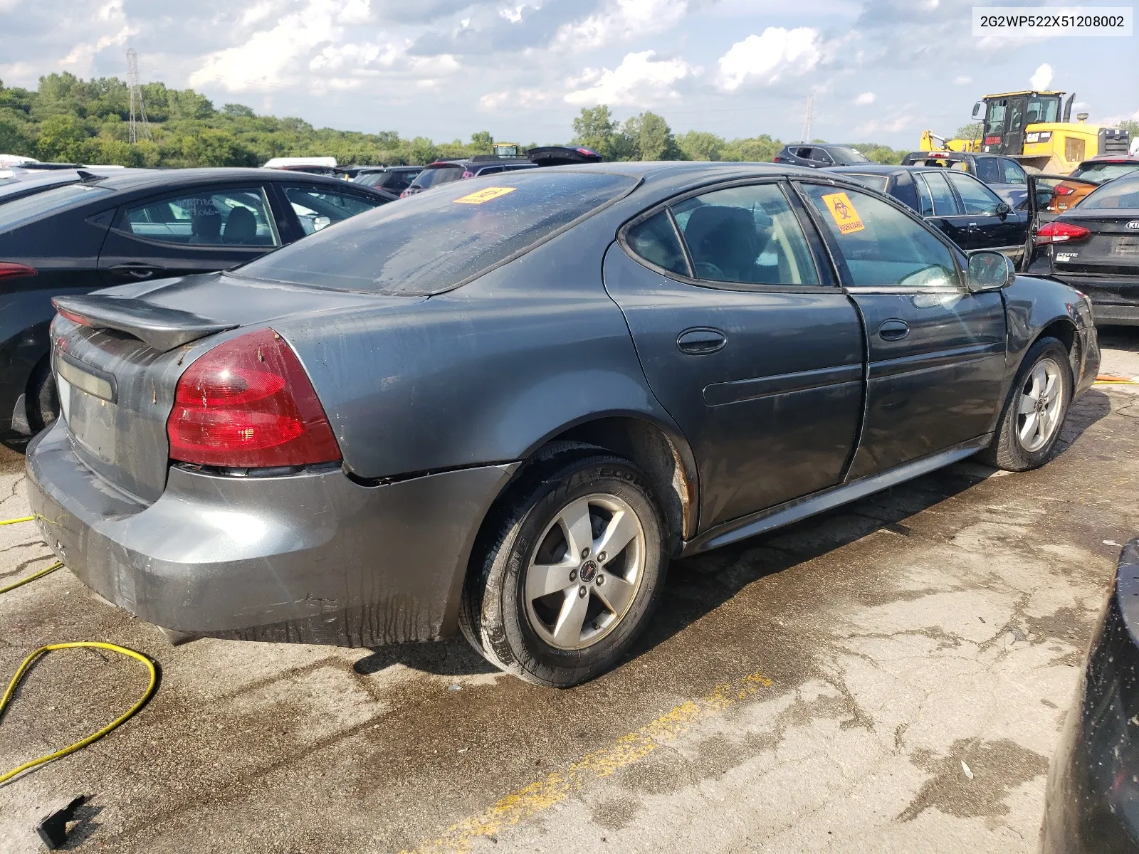 2005 Pontiac Grand Prix VIN: 2G2WP522X51208002 Lot: 67044004