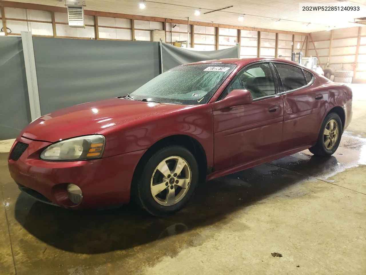 2005 Pontiac Grand Prix VIN: 2G2WP522851240933 Lot: 68789614