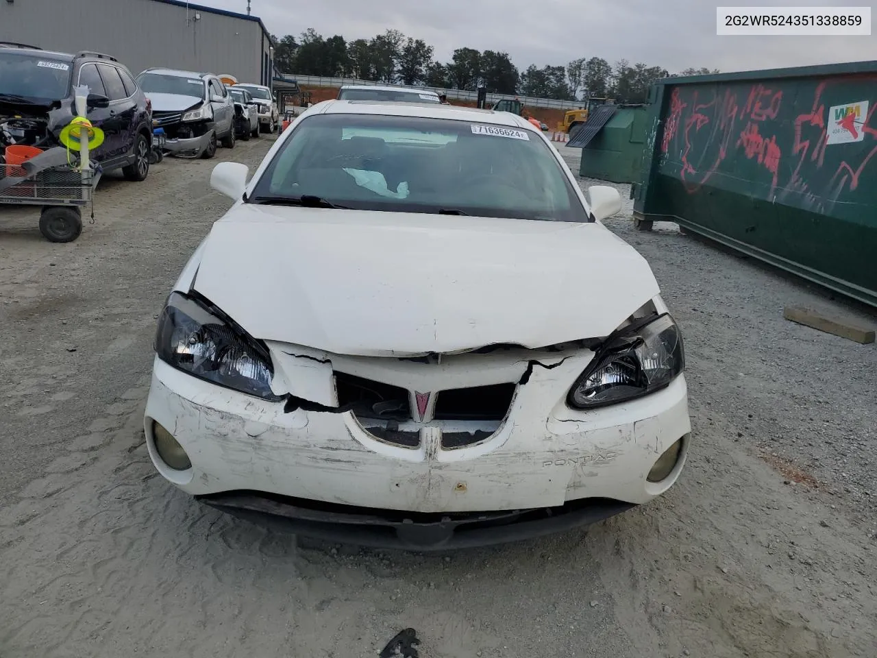 2G2WR524351338859 2005 Pontiac Grand Prix Gtp