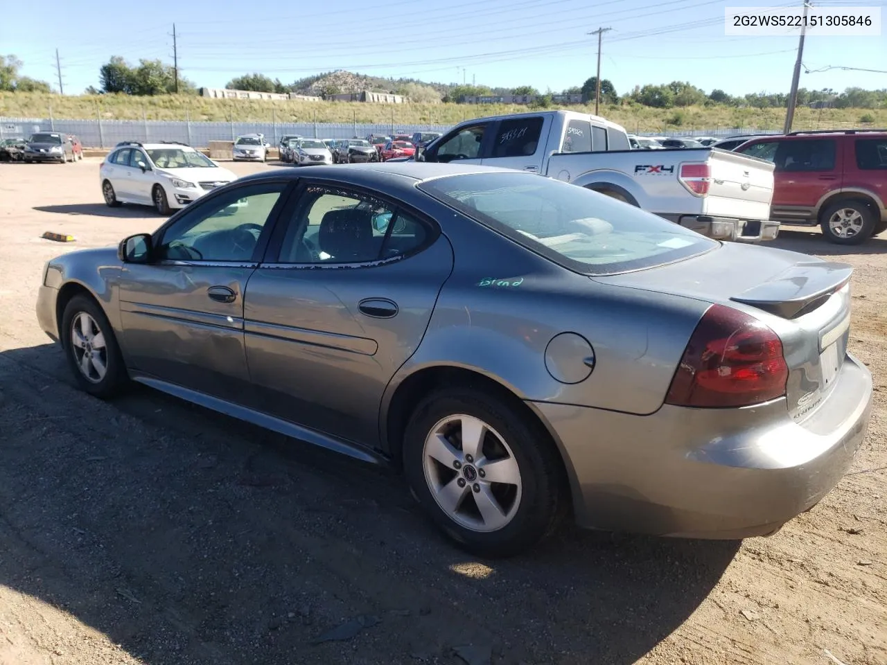 2005 Pontiac Grand Prix Gt VIN: 2G2WS522151305846 Lot: 72095524