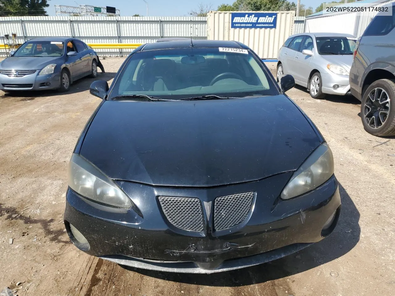 2005 Pontiac Grand Prix VIN: 2G2WP522051174832 Lot: 72215234