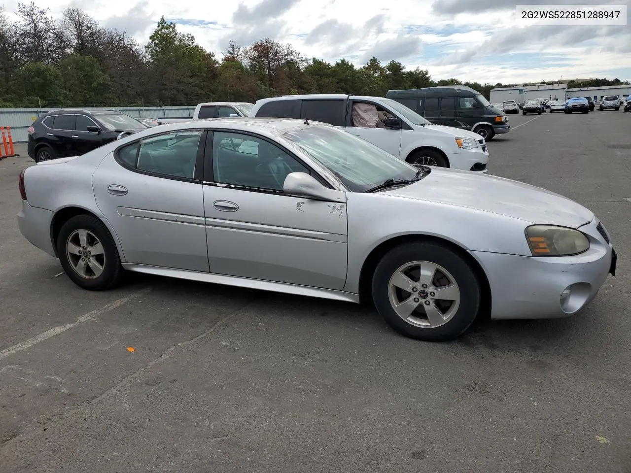 2005 Pontiac Grand Prix Gt VIN: 2G2WS522851288947 Lot: 72338734