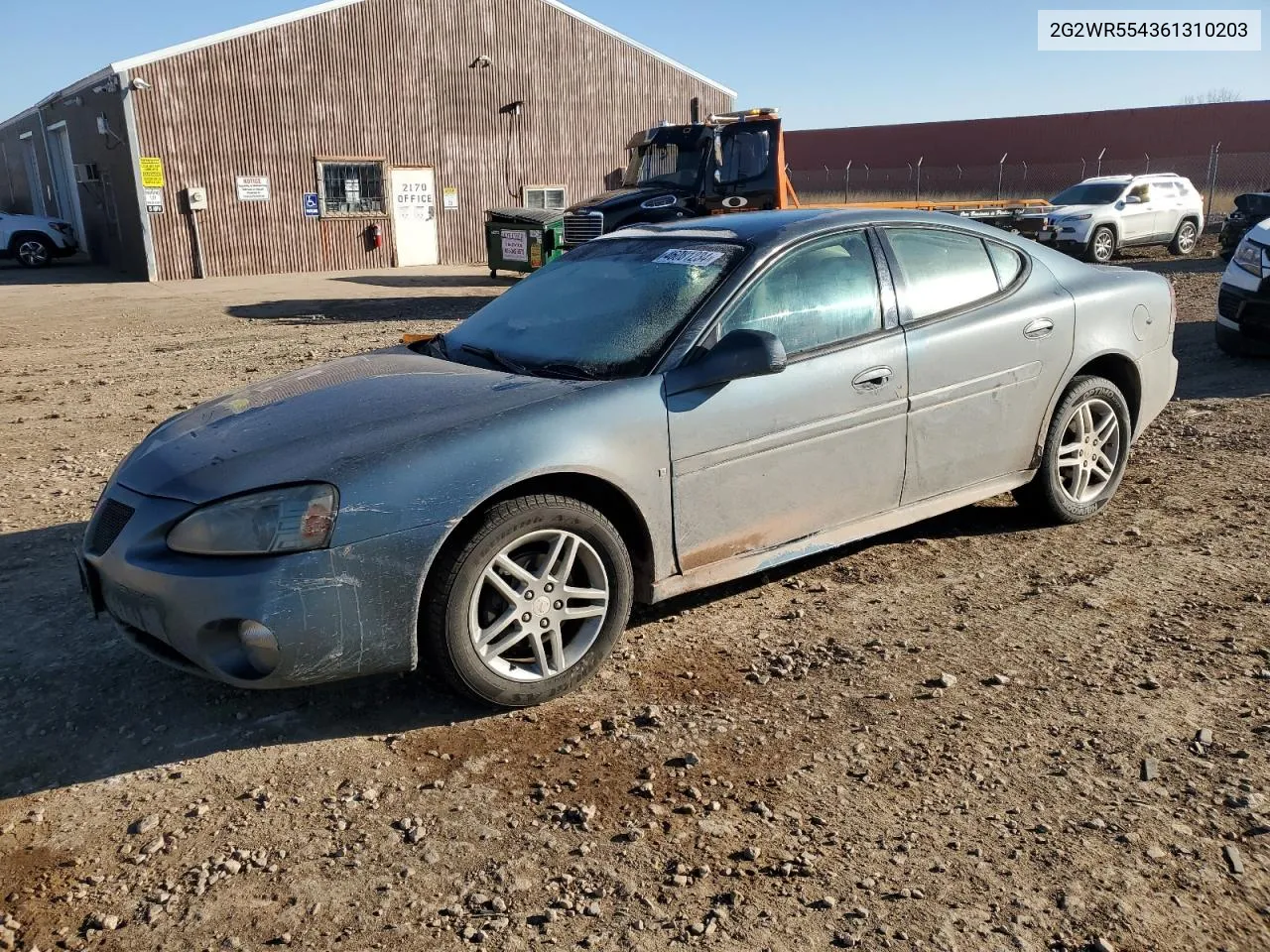 2006 Pontiac Grand Prix Gt VIN: 2G2WR554361310203 Lot: 46081234