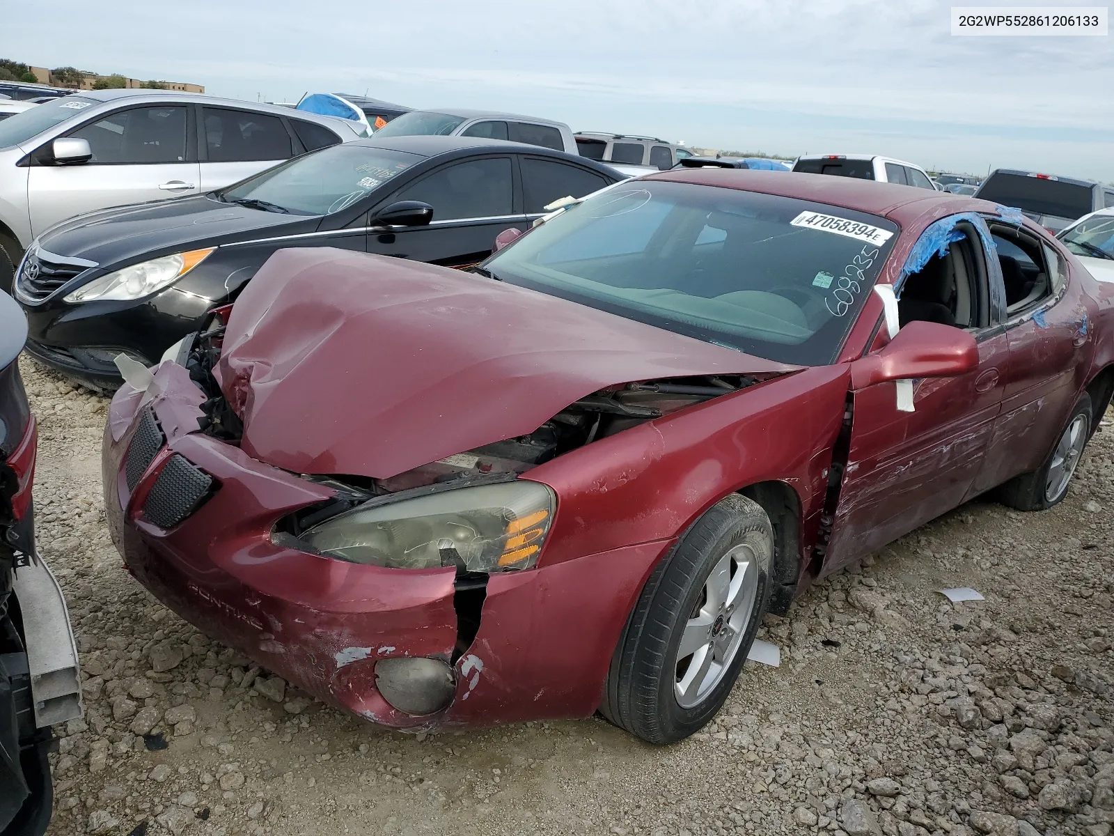 2006 Pontiac Grand Prix VIN: 2G2WP552861206133 Lot: 47058394