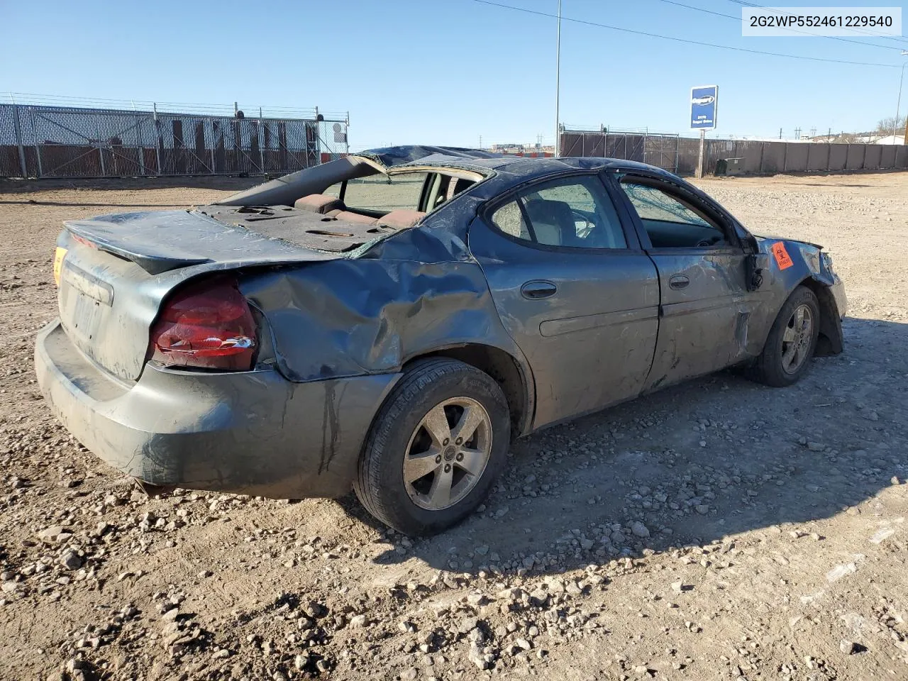 2006 Pontiac Grand Prix VIN: 2G2WP552461229540 Lot: 47228224