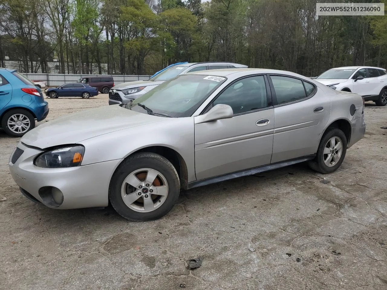 2006 Pontiac Grand Prix VIN: 2G2WP552161236090 Lot: 48974034