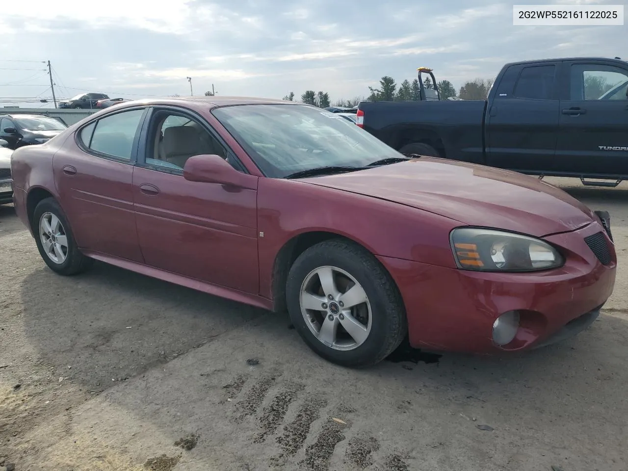 2006 Pontiac Grand Prix VIN: 2G2WP552161122025 Lot: 50336524