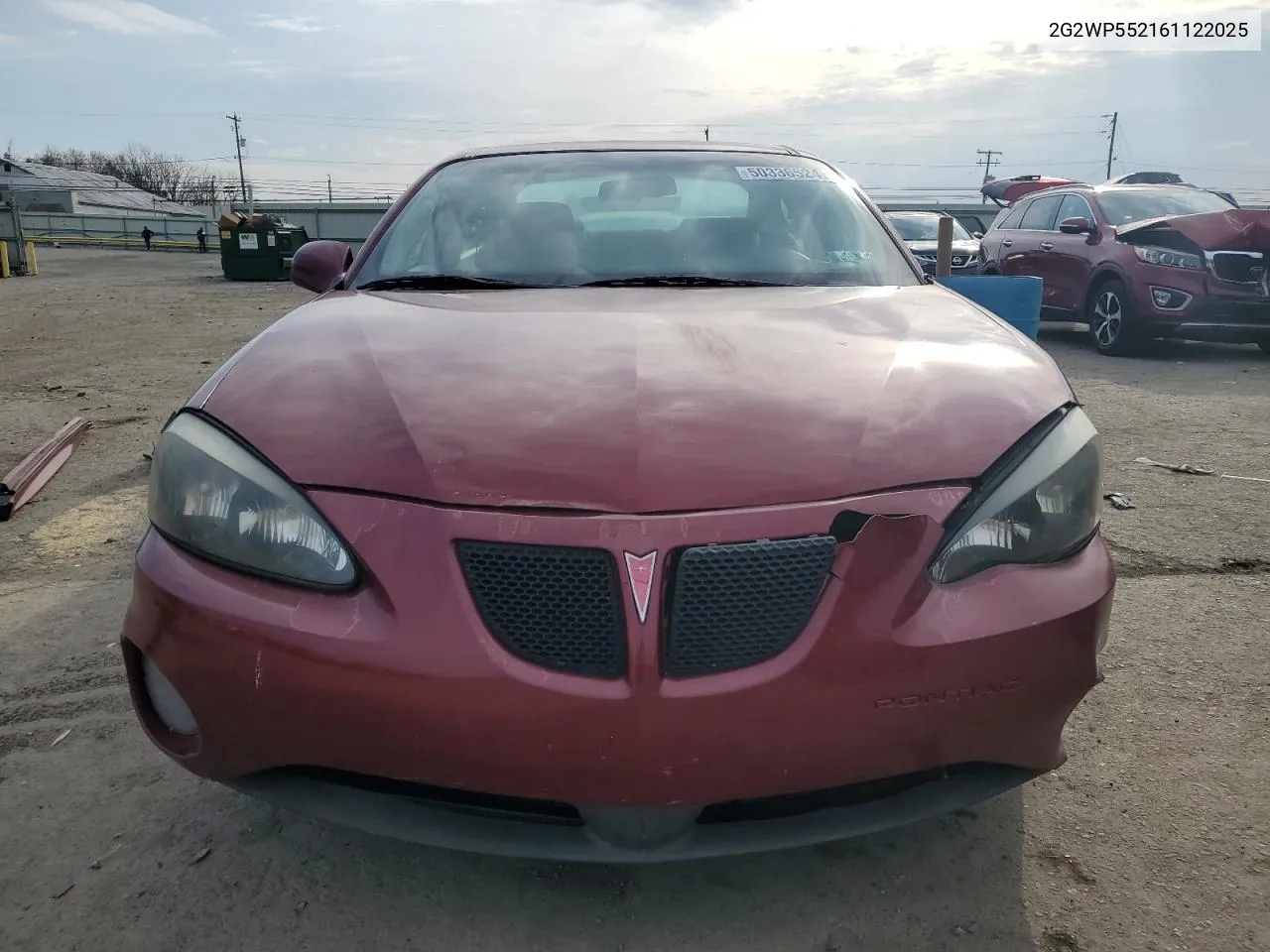 2006 Pontiac Grand Prix VIN: 2G2WP552161122025 Lot: 50336524