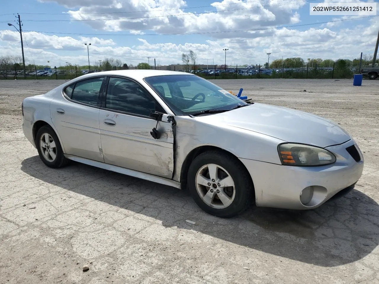 2006 Pontiac Grand Prix VIN: 2G2WP552661251412 Lot: 50903434