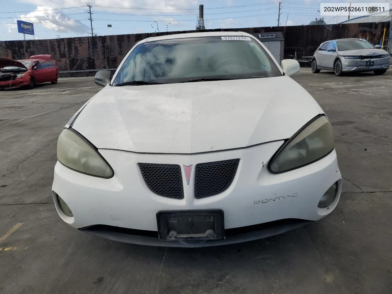 2006 Pontiac Grand Prix VIN: 2G2WP552661108511 Lot: 51977294