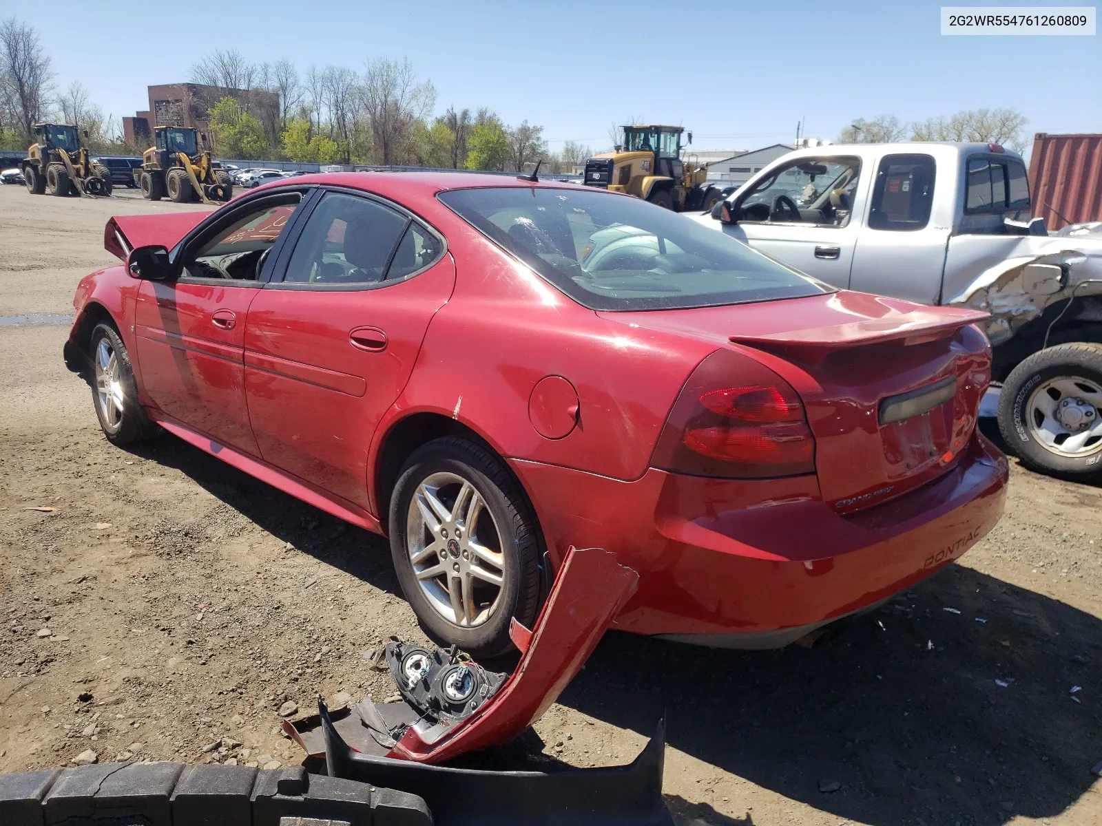 2006 Pontiac Grand Prix Gt VIN: 2G2WR554761260809 Lot: 52342464