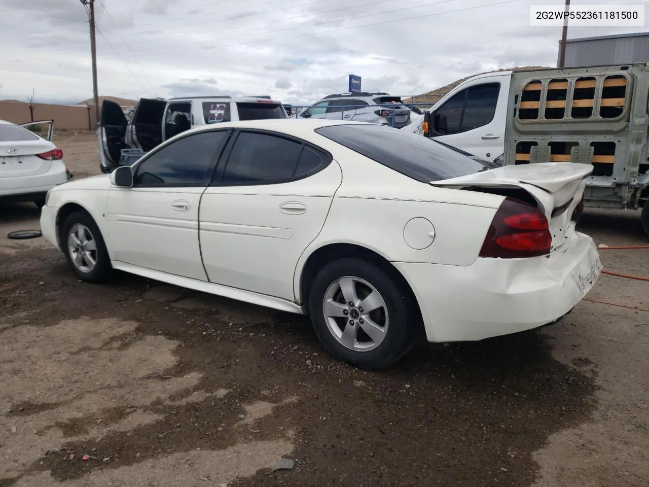 2006 Pontiac Grand Prix VIN: 2G2WP552361181500 Lot: 53167774