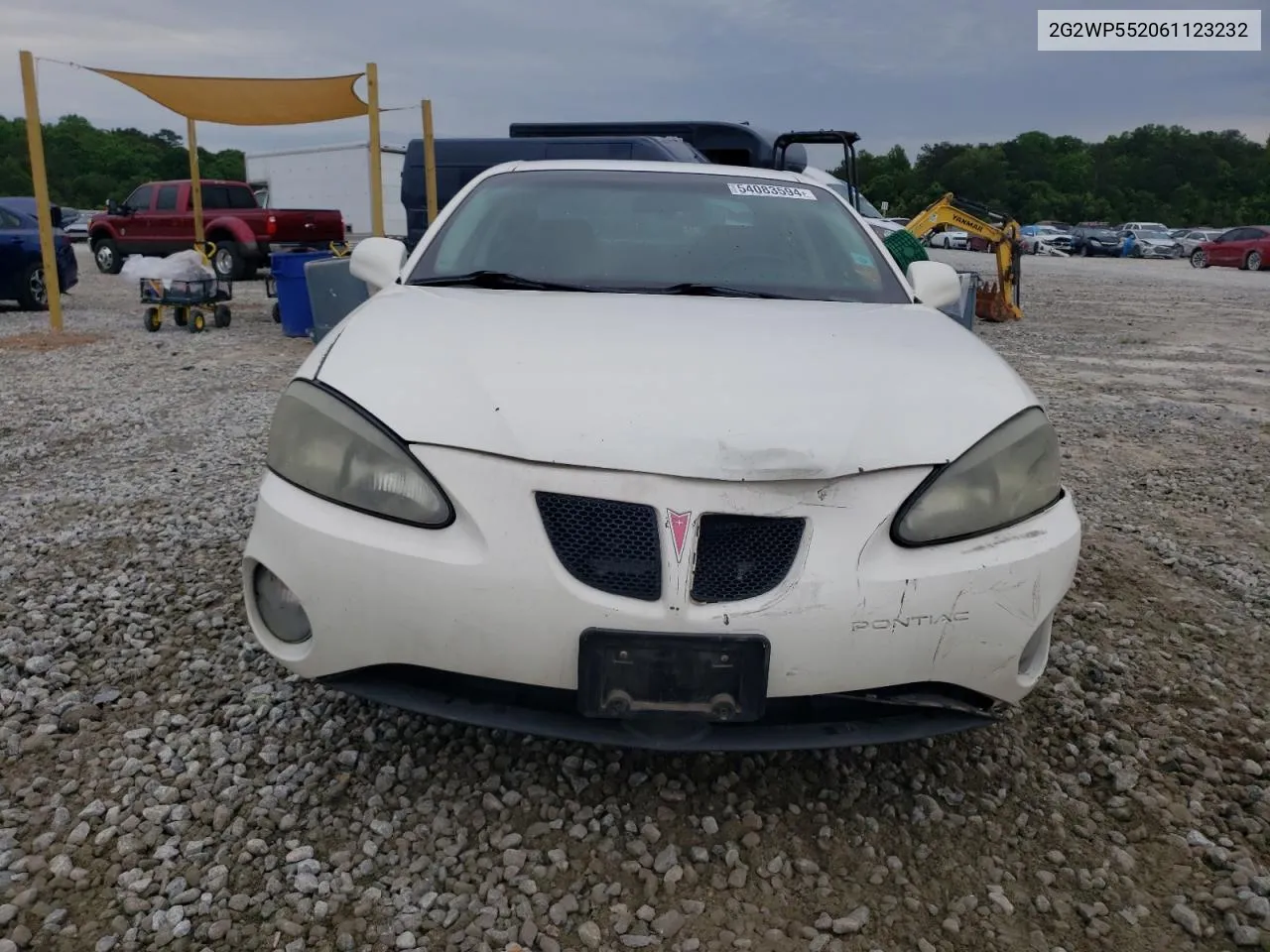 2006 Pontiac Grand Prix VIN: 2G2WP552061123232 Lot: 54083594