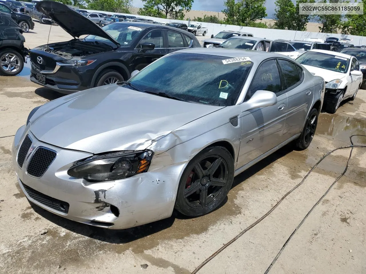 2006 Pontiac Grand Prix Gxp VIN: 2G2WC55C861185059 Lot: 54388254