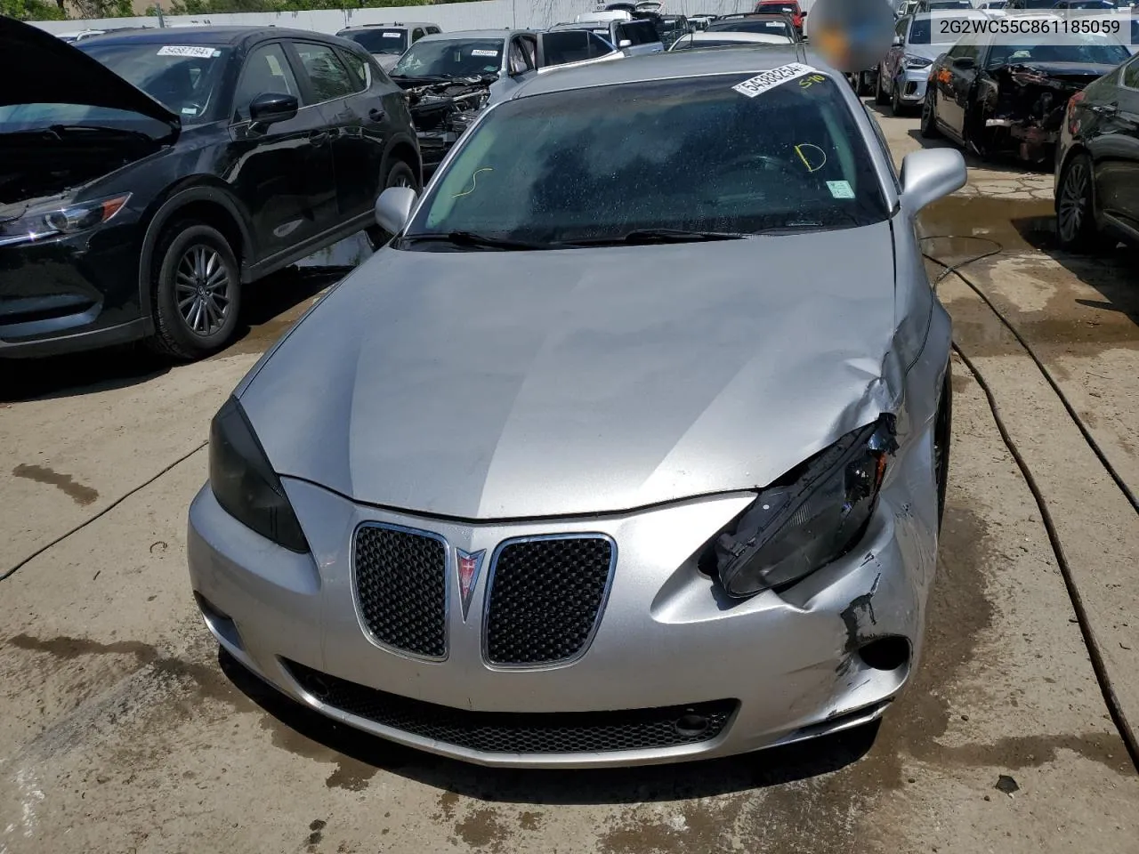 2006 Pontiac Grand Prix Gxp VIN: 2G2WC55C861185059 Lot: 54388254