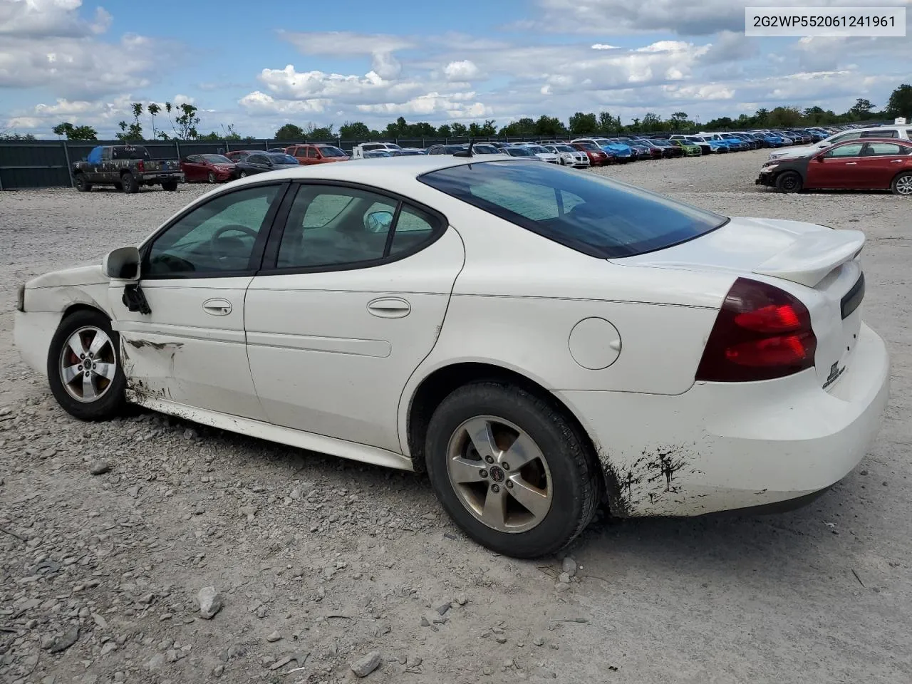 2006 Pontiac Grand Prix VIN: 2G2WP552061241961 Lot: 54541024