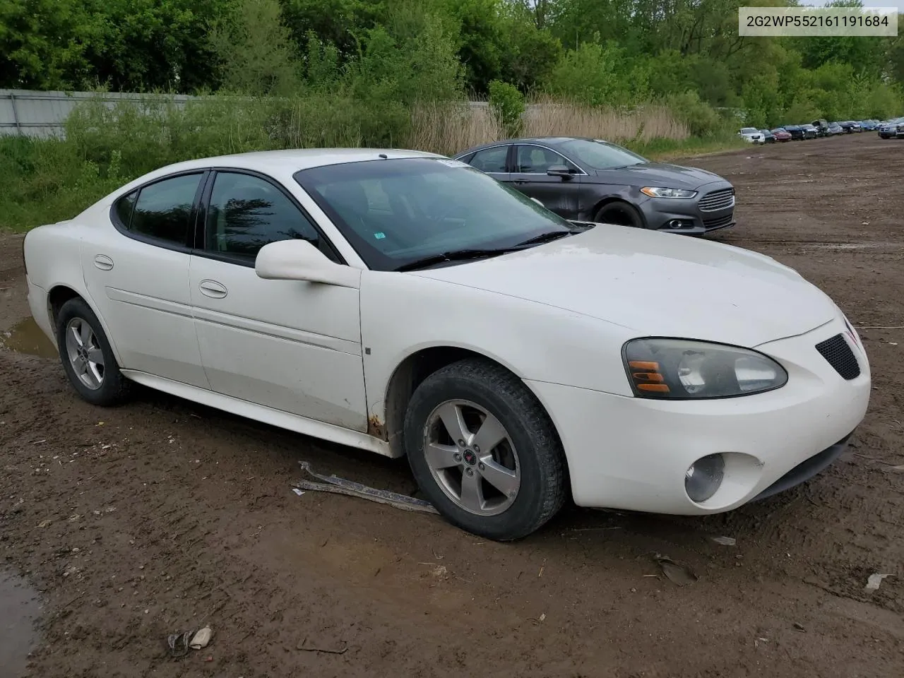 2006 Pontiac Grand Prix VIN: 2G2WP552161191684 Lot: 54737154