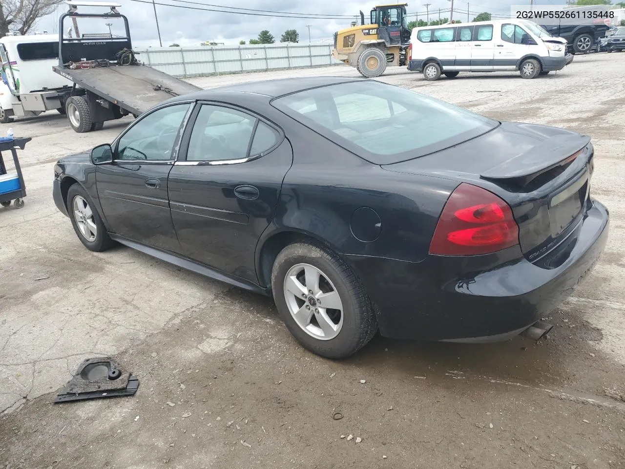 2006 Pontiac Grand Prix VIN: 2G2WP552661135448 Lot: 55081804