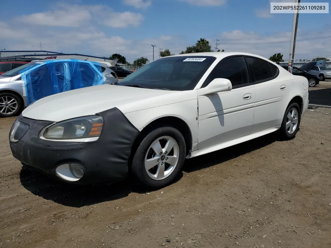 2006 Pontiac Grand Prix VIN: 2G2WP552261109283 Lot: 55365484