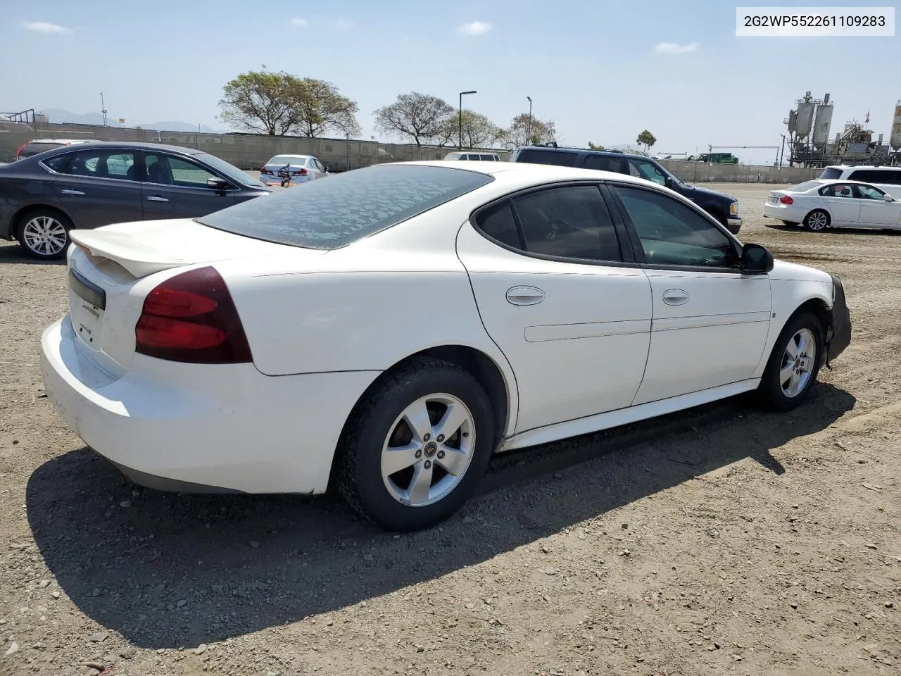 2006 Pontiac Grand Prix VIN: 2G2WP552261109283 Lot: 55365484