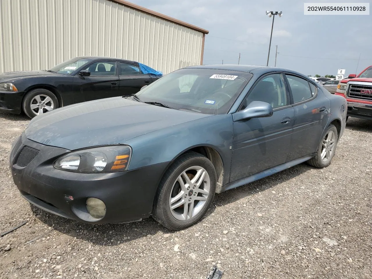 2006 Pontiac Grand Prix Gt VIN: 2G2WR554061110928 Lot: 55949104