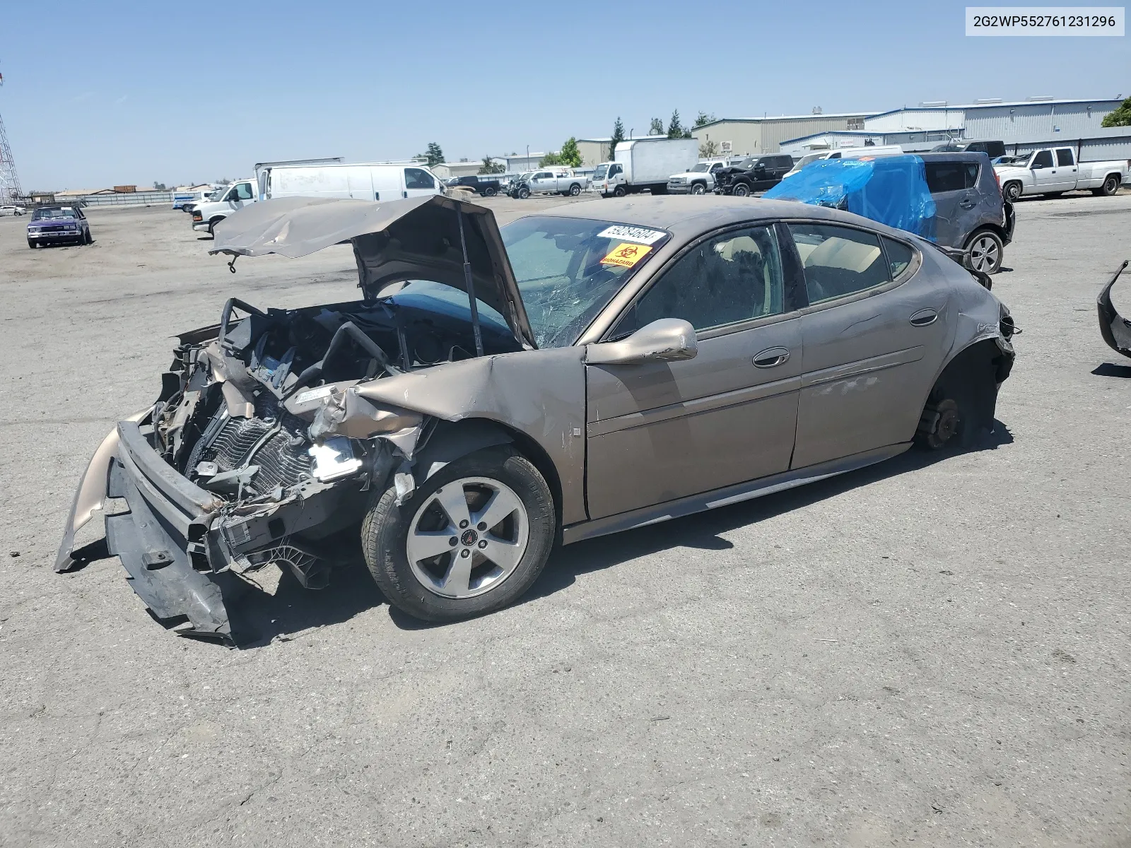 2006 Pontiac Grand Prix VIN: 2G2WP552761231296 Lot: 59284604