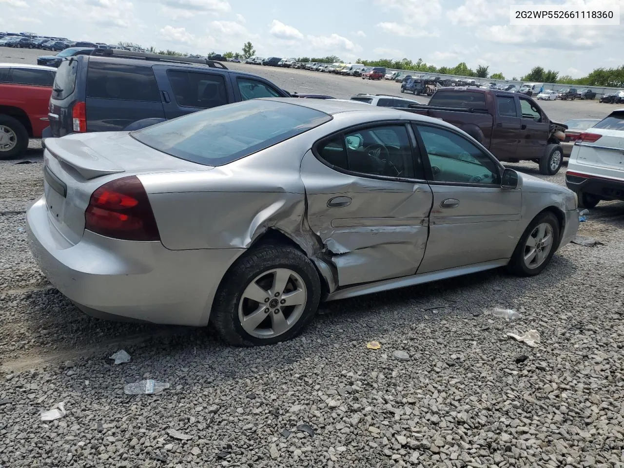 2G2WP552661118360 2006 Pontiac Grand Prix