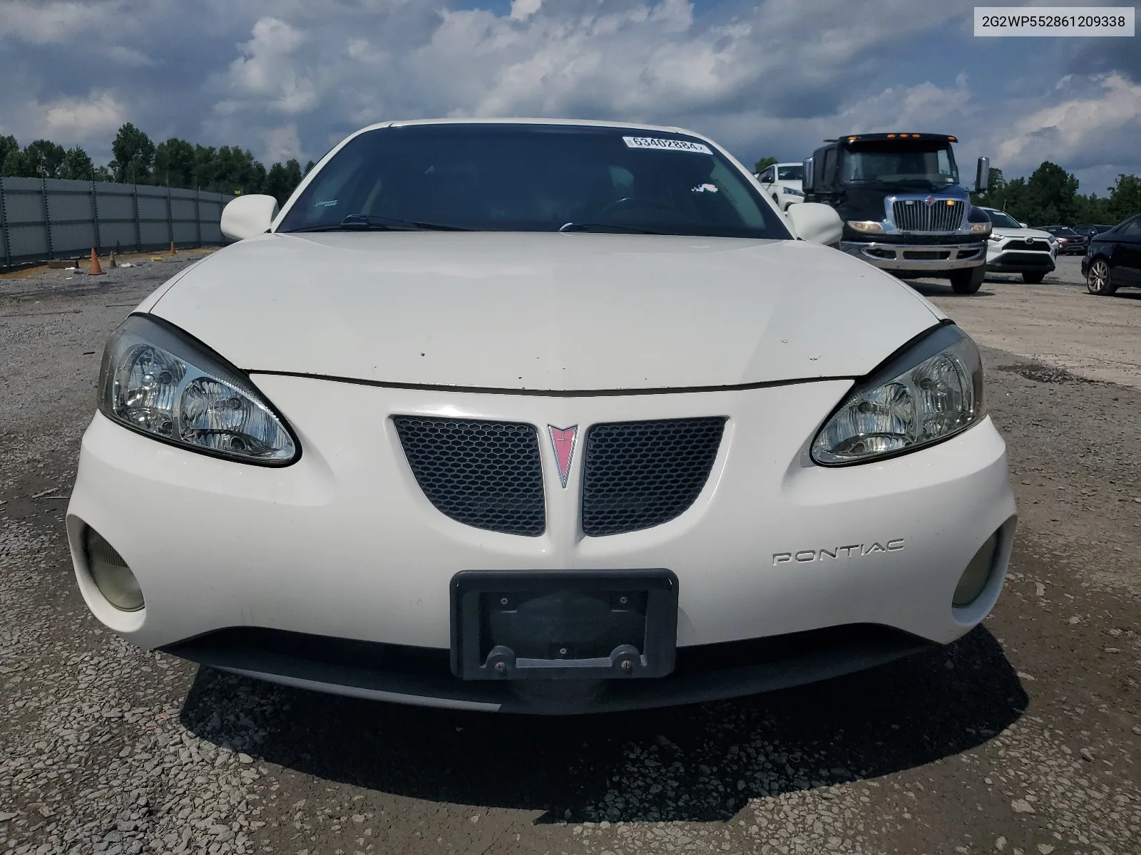 2006 Pontiac Grand Prix VIN: 2G2WP552861209338 Lot: 63402884