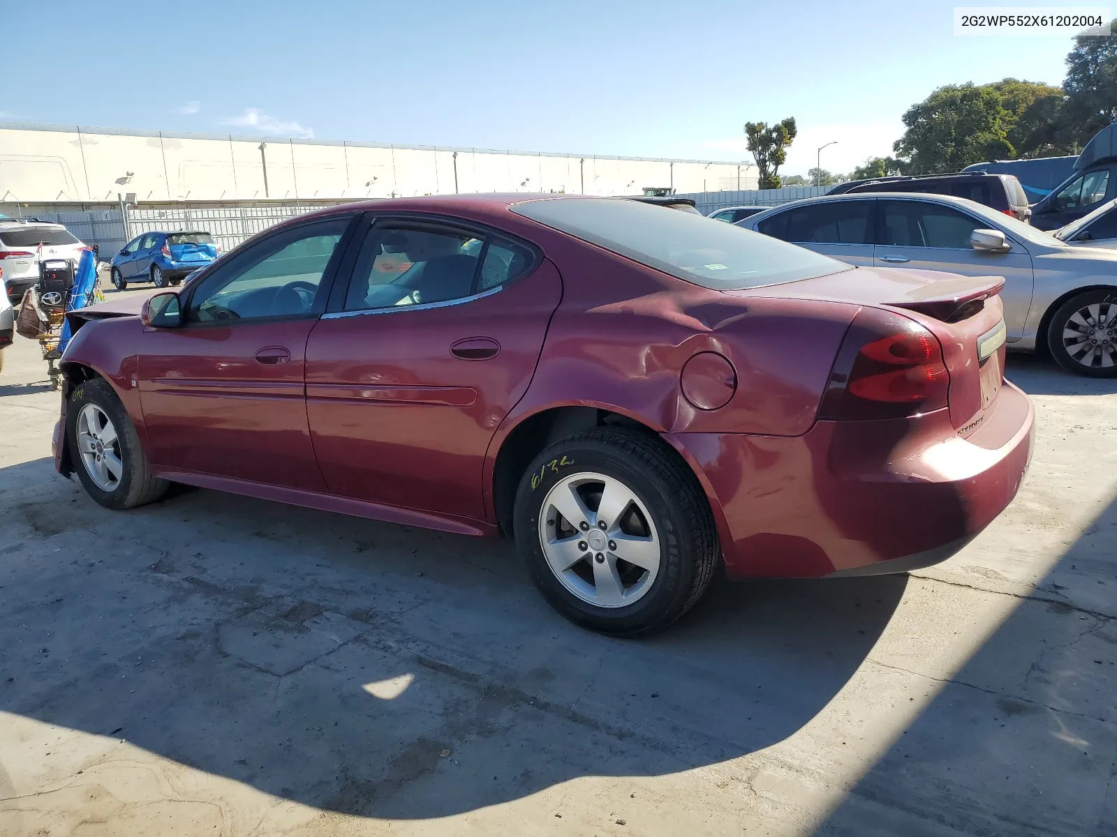 2006 Pontiac Grand Prix VIN: 2G2WP552X61202004 Lot: 64060004