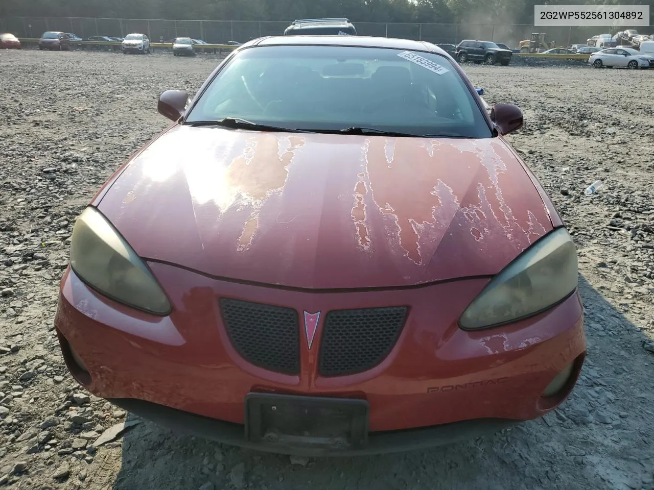 2006 Pontiac Grand Prix VIN: 2G2WP552561304892 Lot: 65183994