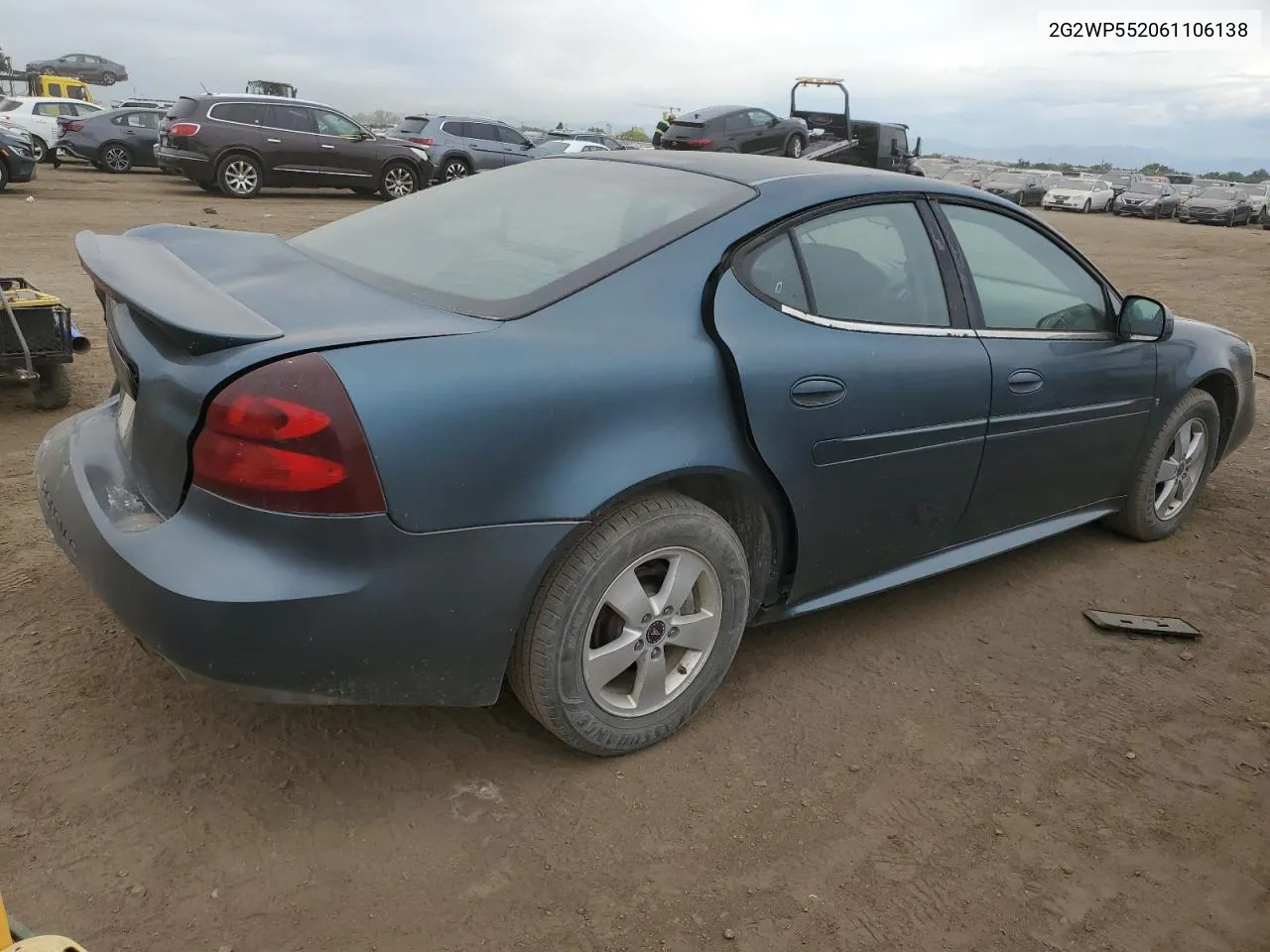 2006 Pontiac Grand Prix VIN: 2G2WP552061106138 Lot: 71384614