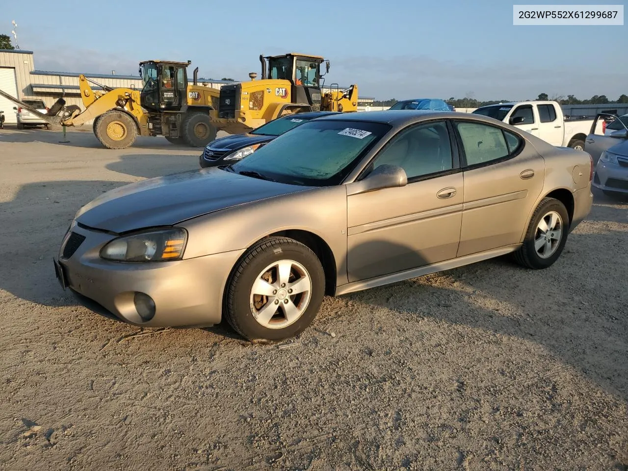 2006 Pontiac Grand Prix VIN: 2G2WP552X61299687 Lot: 72405214