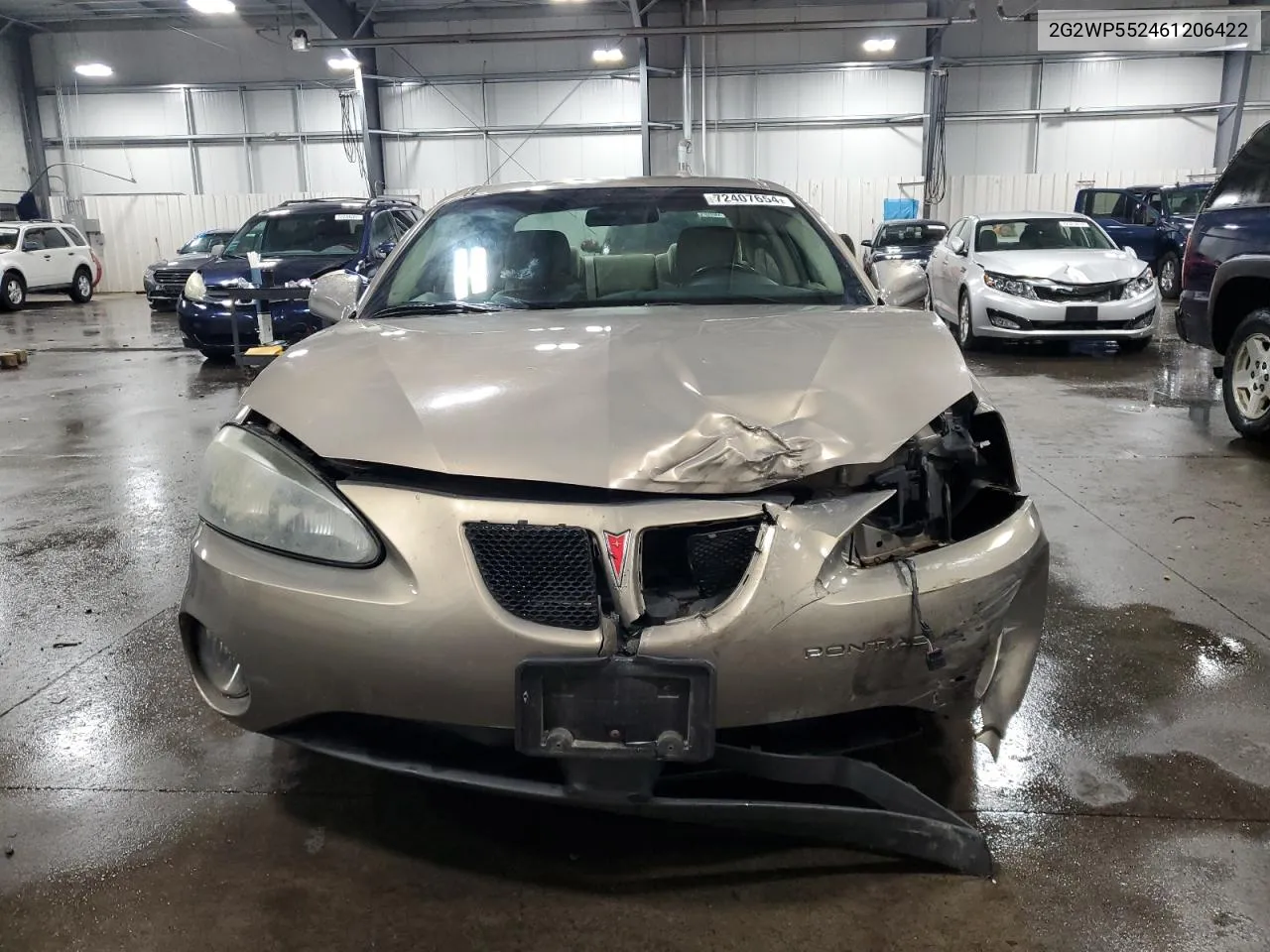 2006 Pontiac Grand Prix VIN: 2G2WP552461206422 Lot: 72407654