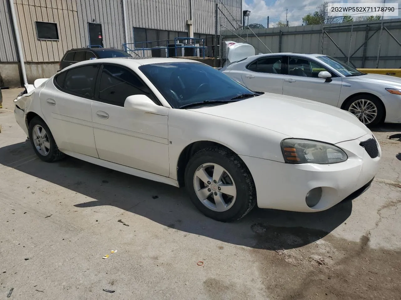 2007 Pontiac Grand Prix VIN: 2G2WP552X71178790 Lot: 50960824