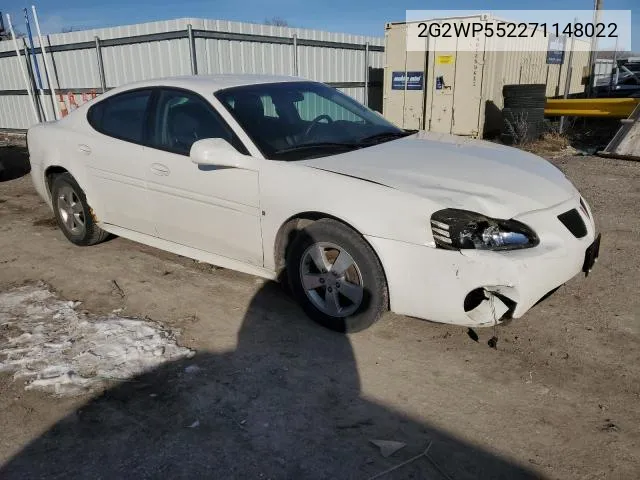 2007 Pontiac Grand Prix VIN: 2G2WP552271148022 Lot: 53157984