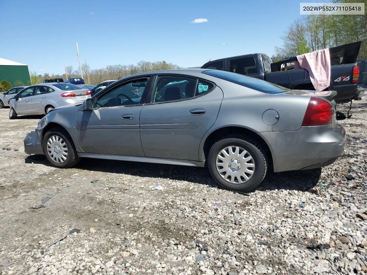 2007 Pontiac Grand Prix VIN: 2G2WP552X71105418 Lot: 53238804