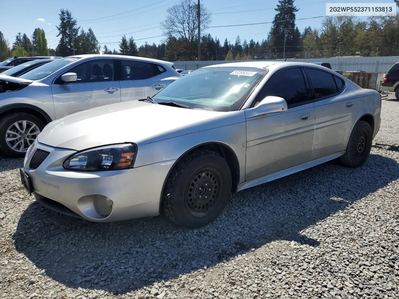 2007 Pontiac Grand Prix VIN: 2G2WP552371153813 Lot: 53295044