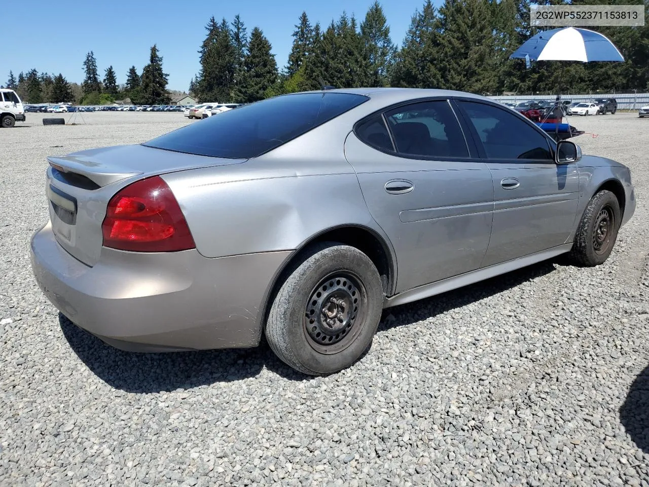 2007 Pontiac Grand Prix VIN: 2G2WP552371153813 Lot: 53295044