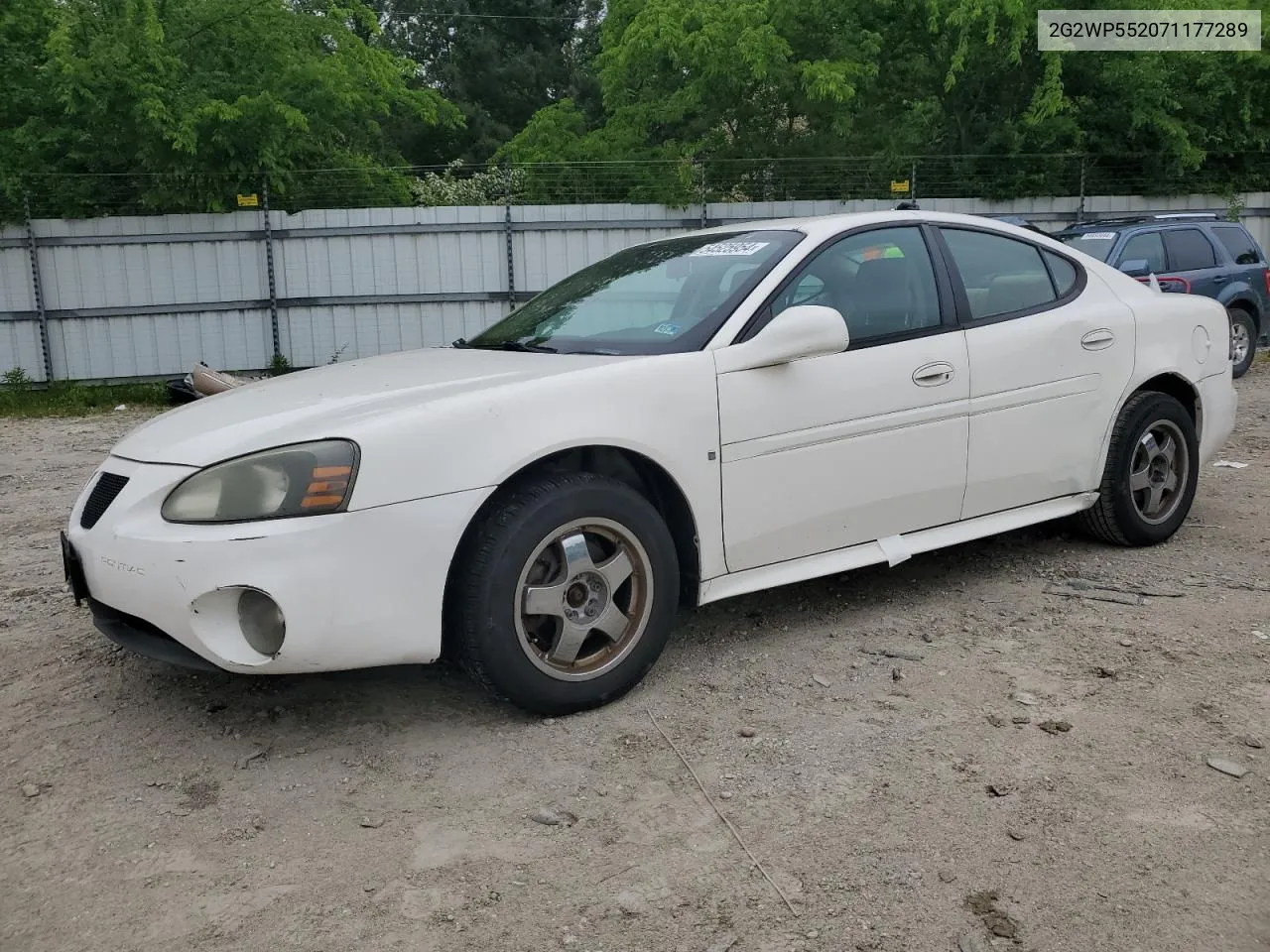 2007 Pontiac Grand Prix VIN: 2G2WP552071177289 Lot: 54525954