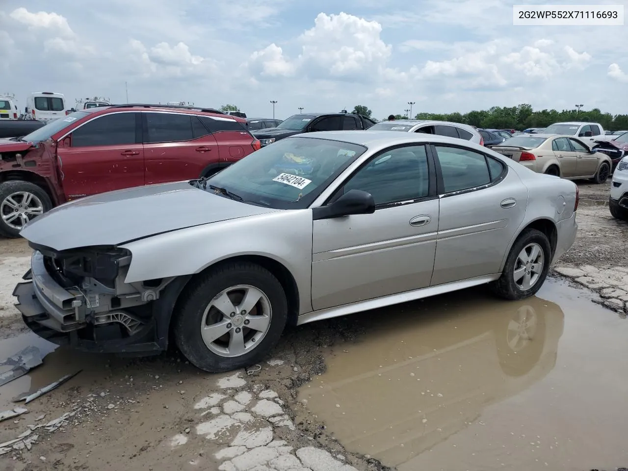 2007 Pontiac Grand Prix VIN: 2G2WP552X71116693 Lot: 54642104