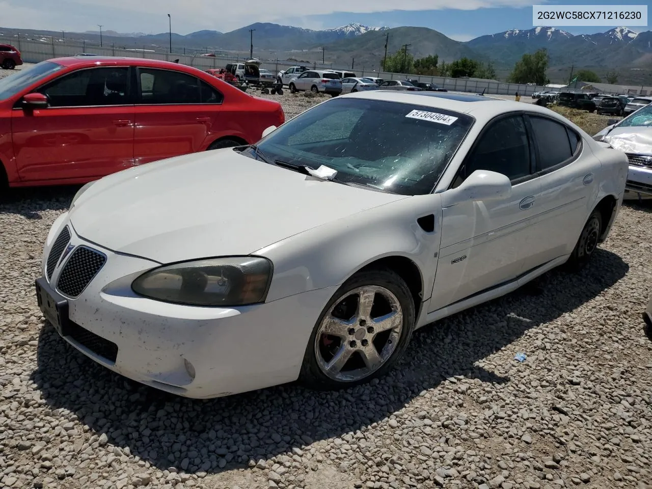 2007 Pontiac Grand Prix Gxp VIN: 2G2WC58CX71216230 Lot: 57304904