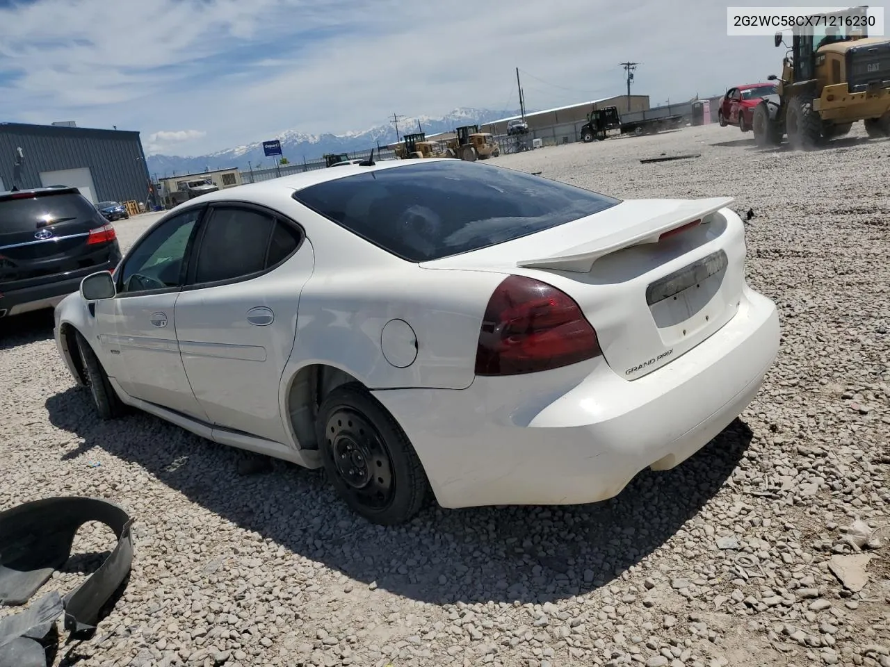 2007 Pontiac Grand Prix Gxp VIN: 2G2WC58CX71216230 Lot: 57304904