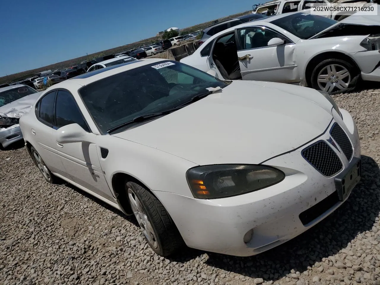 2007 Pontiac Grand Prix Gxp VIN: 2G2WC58CX71216230 Lot: 57304904