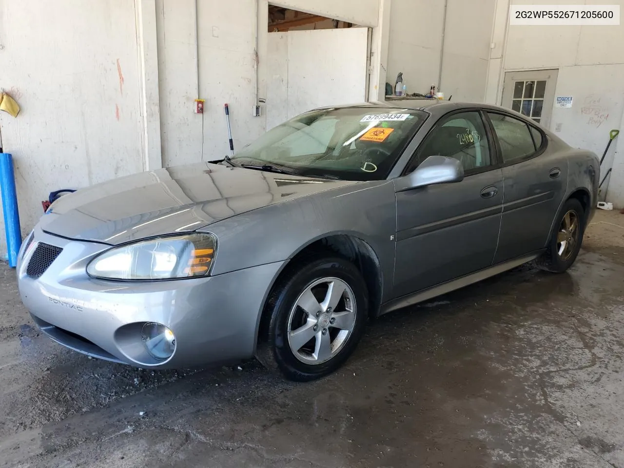 2007 Pontiac Grand Prix VIN: 2G2WP552671205600 Lot: 57699434