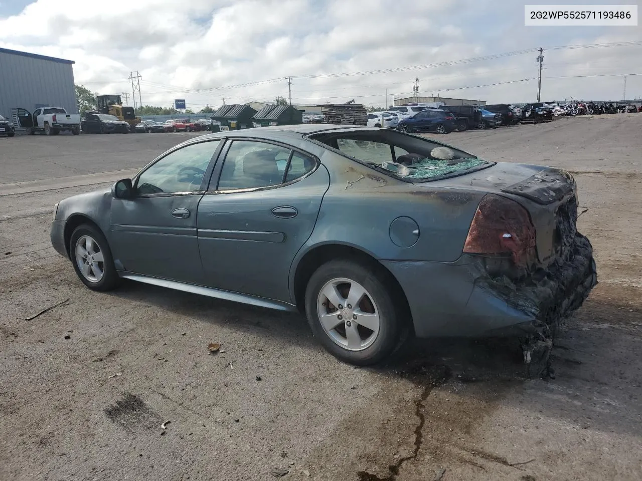 2007 Pontiac Grand Prix VIN: 2G2WP552571193486 Lot: 57911204