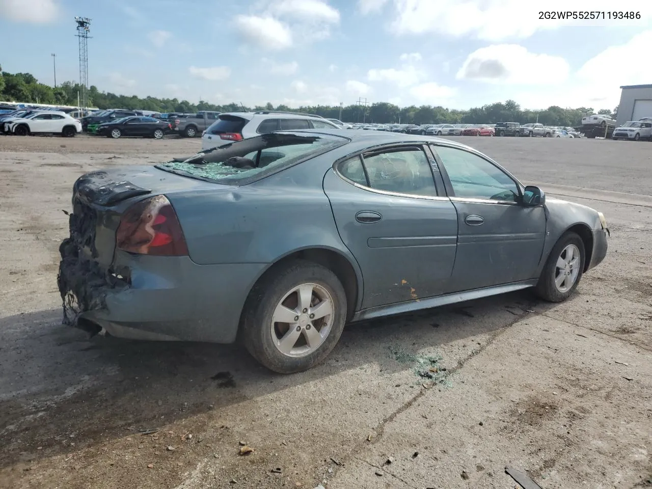 2007 Pontiac Grand Prix VIN: 2G2WP552571193486 Lot: 57911204