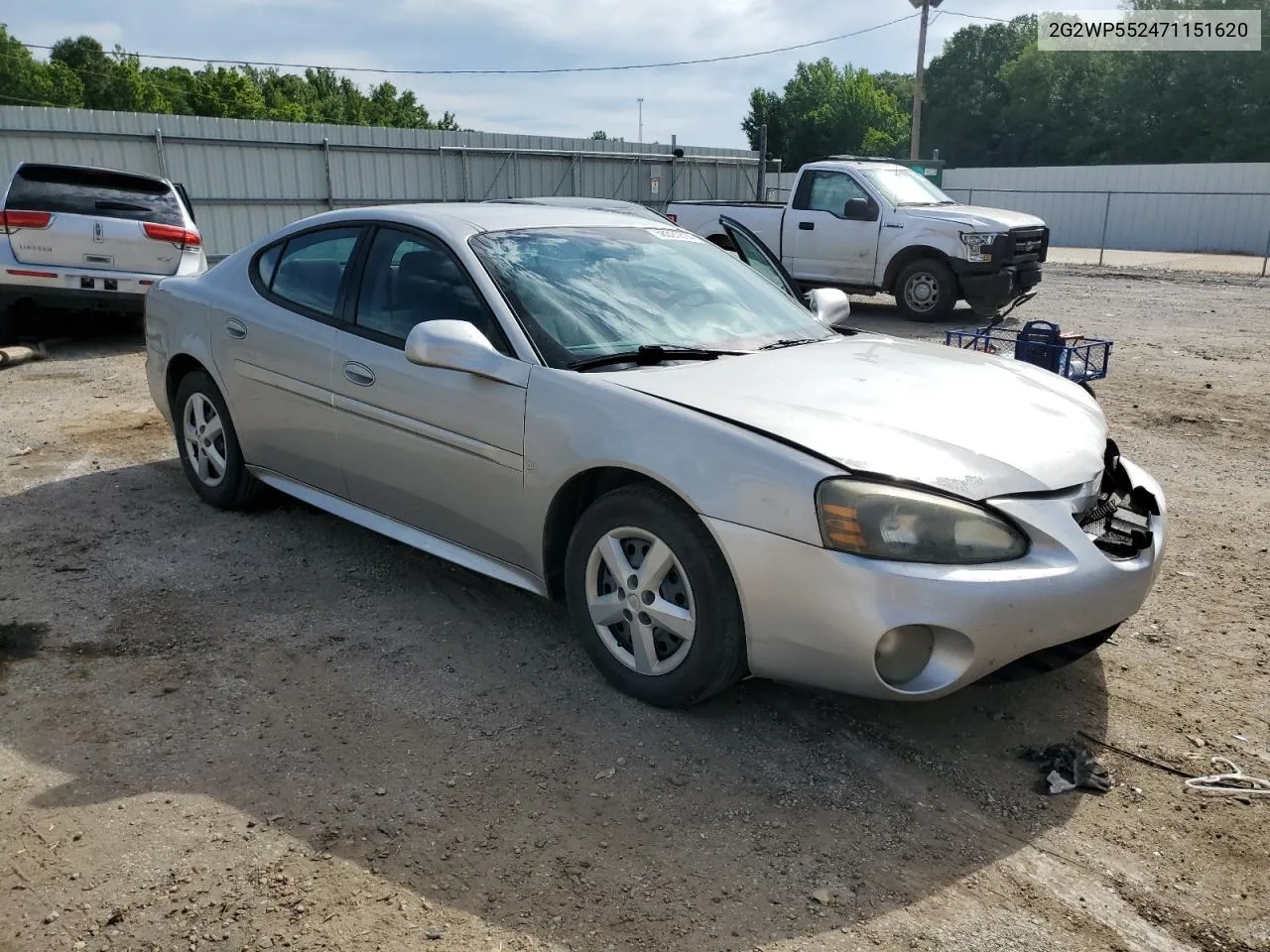 2007 Pontiac Grand Prix VIN: 2G2WP552471151620 Lot: 58321814