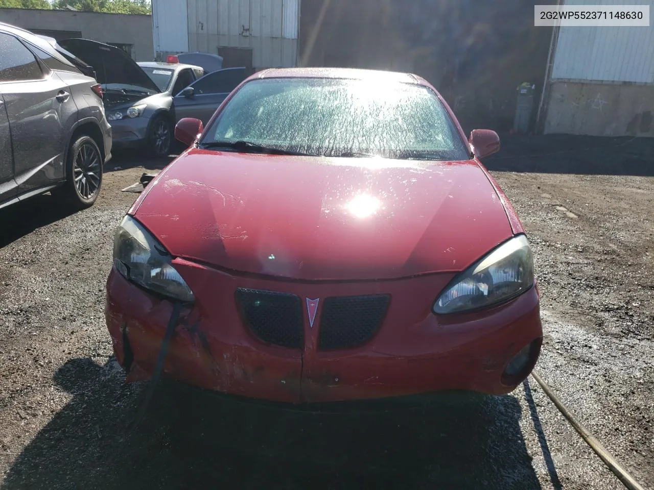 2007 Pontiac Grand Prix VIN: 2G2WP552371148630 Lot: 58522864